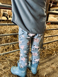 Sheep family handmade leggings