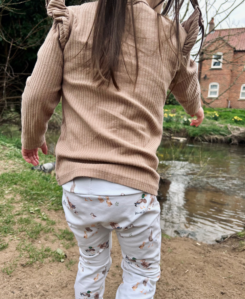 Duck family handmade leggings