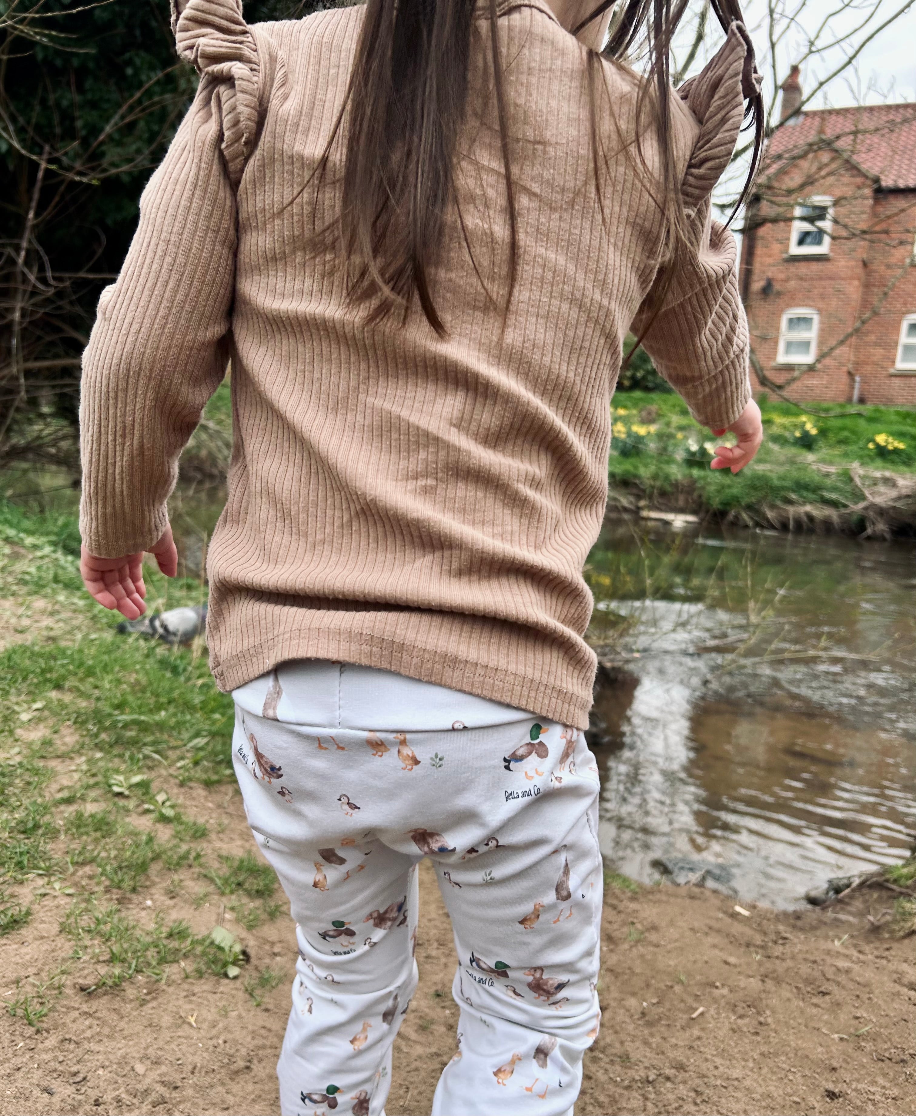 Duck family handmade leggings
