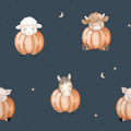 Pumpkin animals - handmade leggings