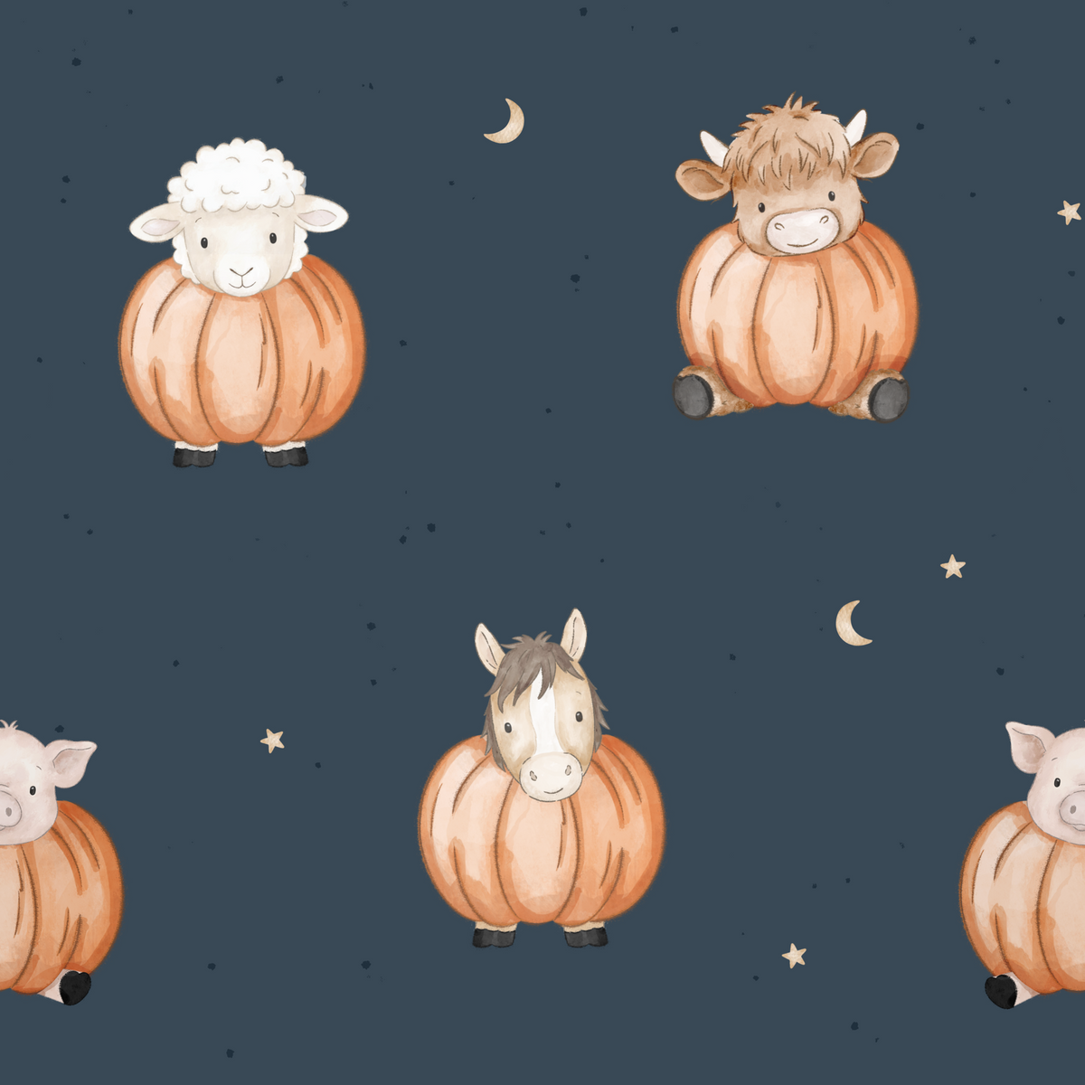 Pumpkin animals - handmade leggings