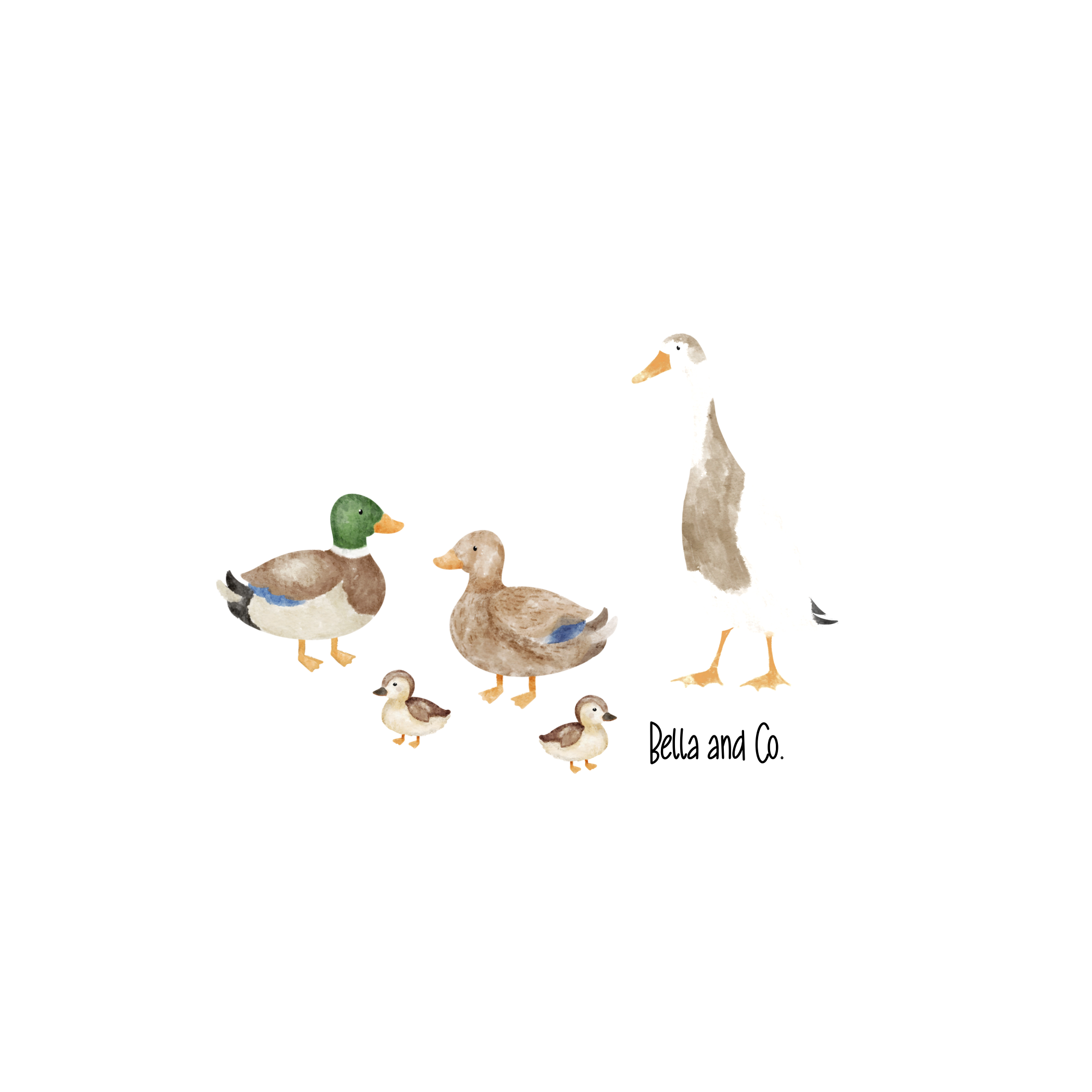 Duck family dungarees