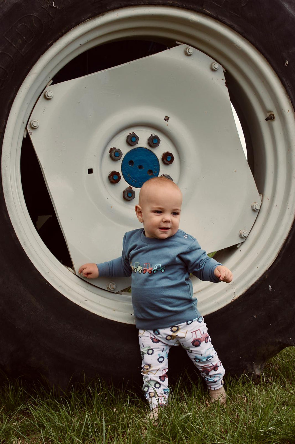 Tractor blue sweatshirt