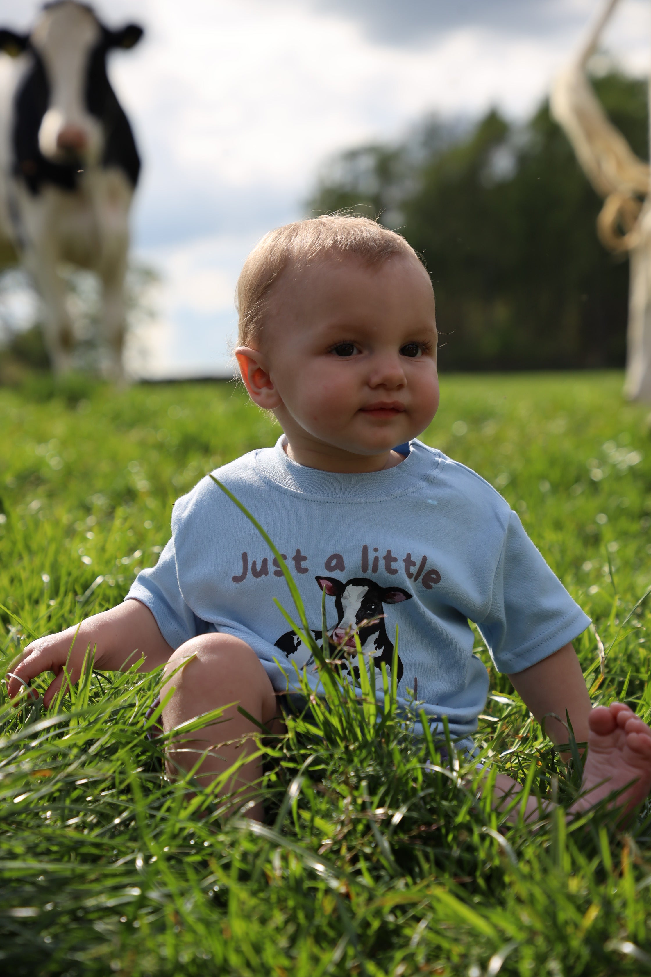 Little moody blue tee