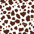 Sherpa cow print blanket (brown)