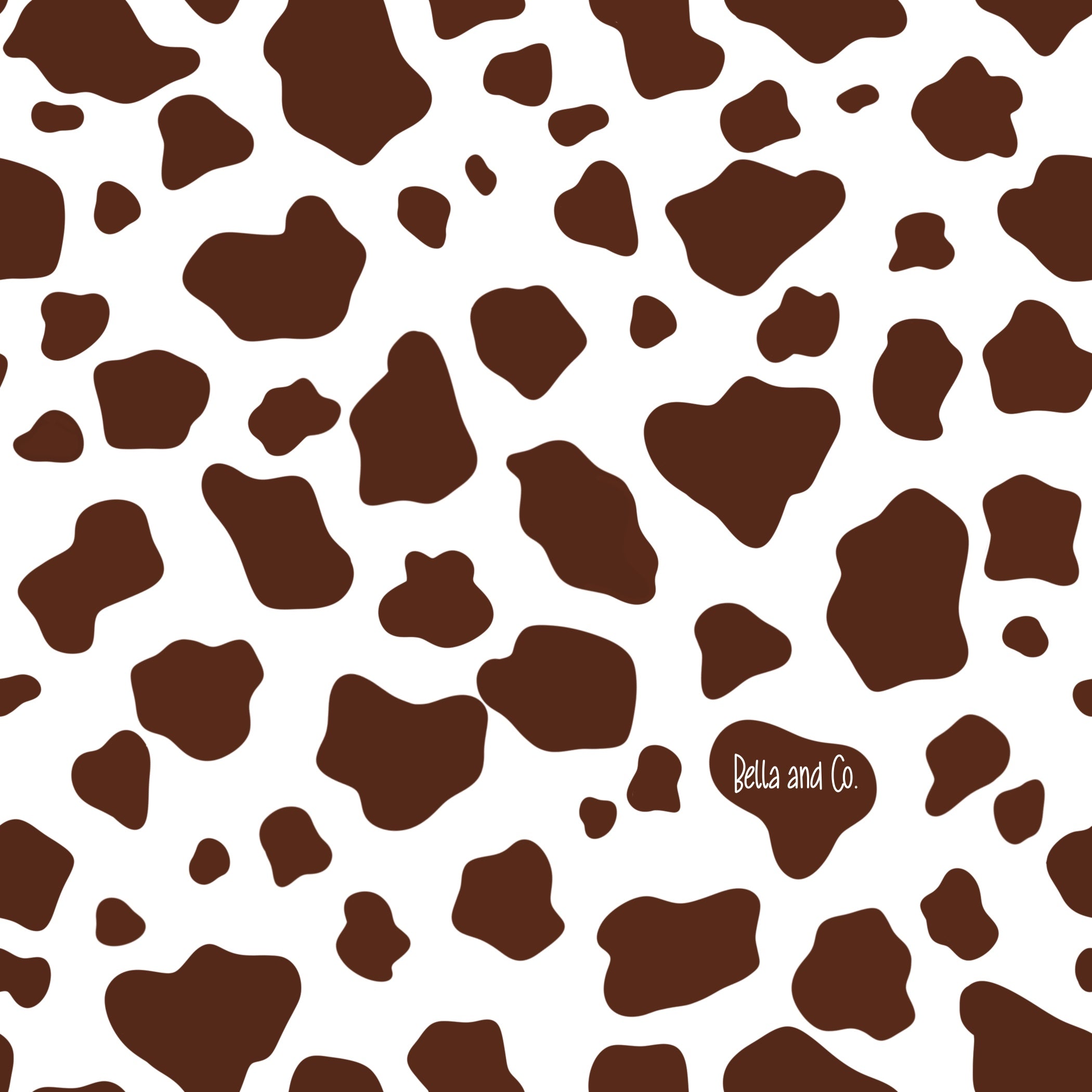 Sherpa cow print blanket (brown)