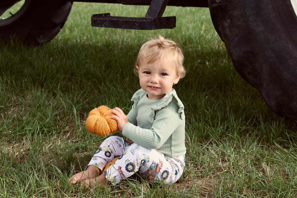 Pumpkin patch - handmade leggings