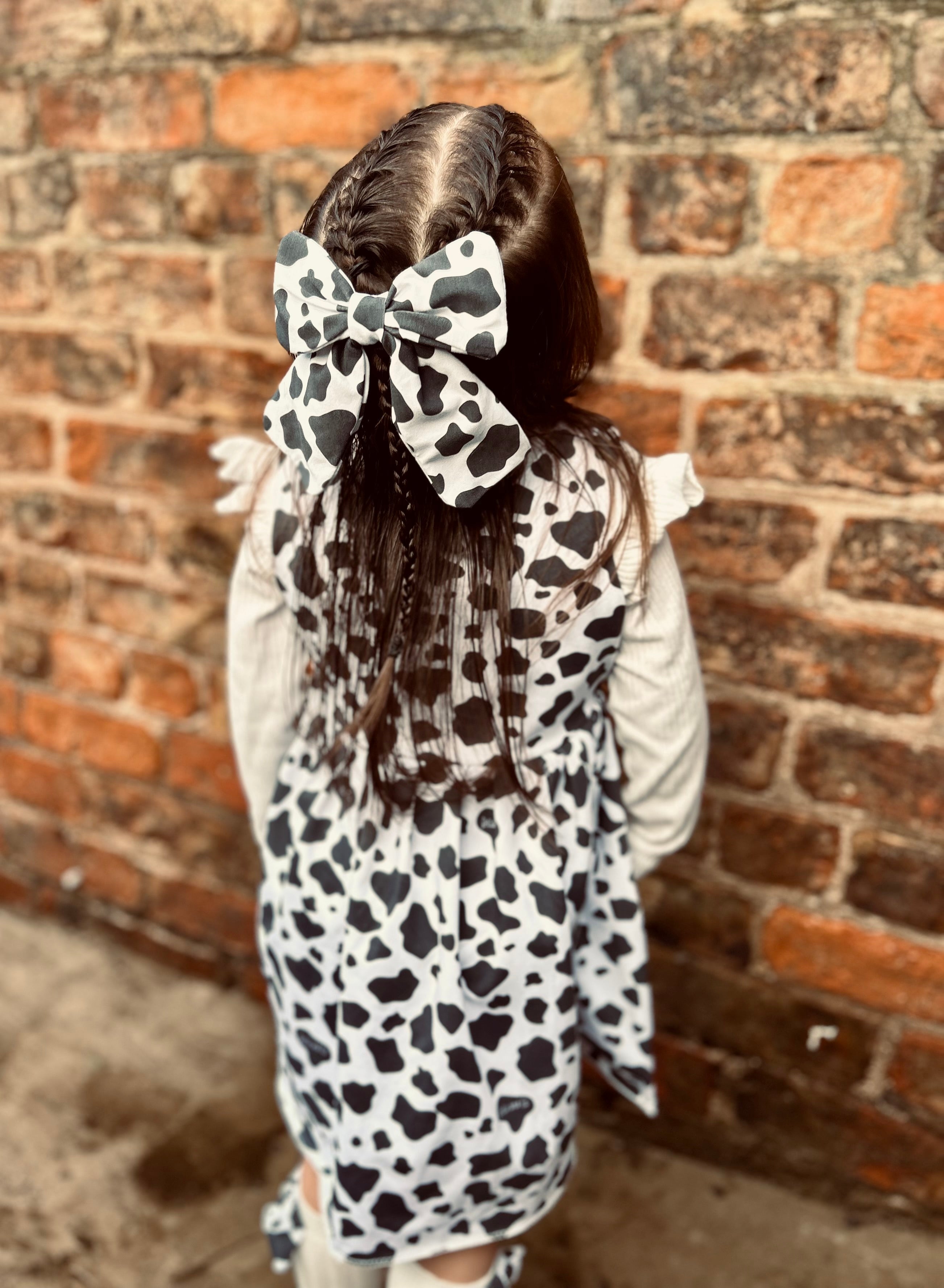 Cow print Lucy bow