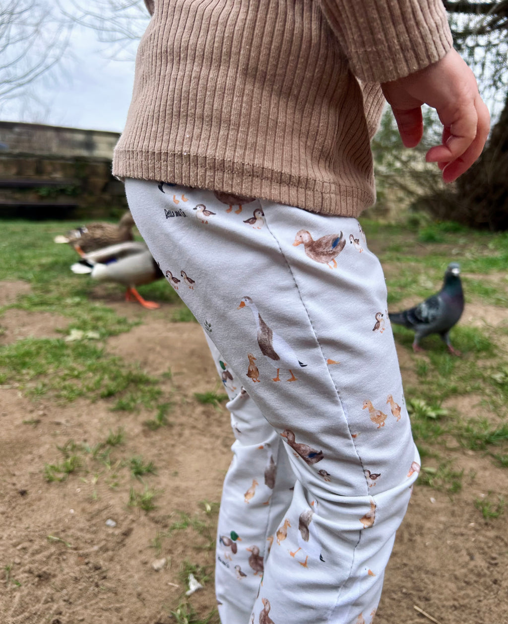Duck family handmade leggings
