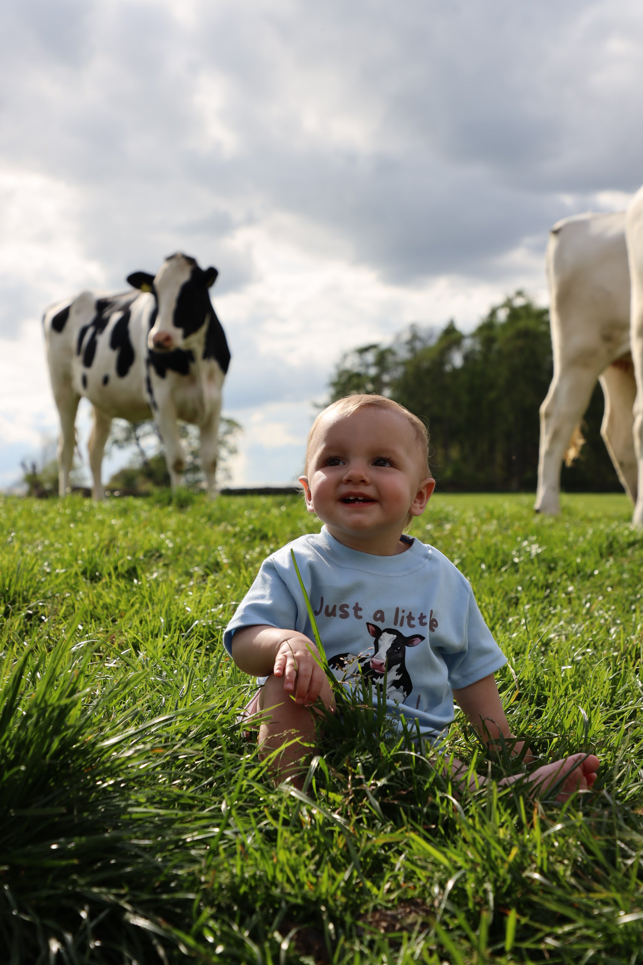 Little moody blue tee