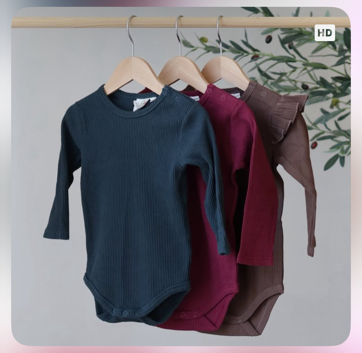 Burgundy ribbed bodysuit