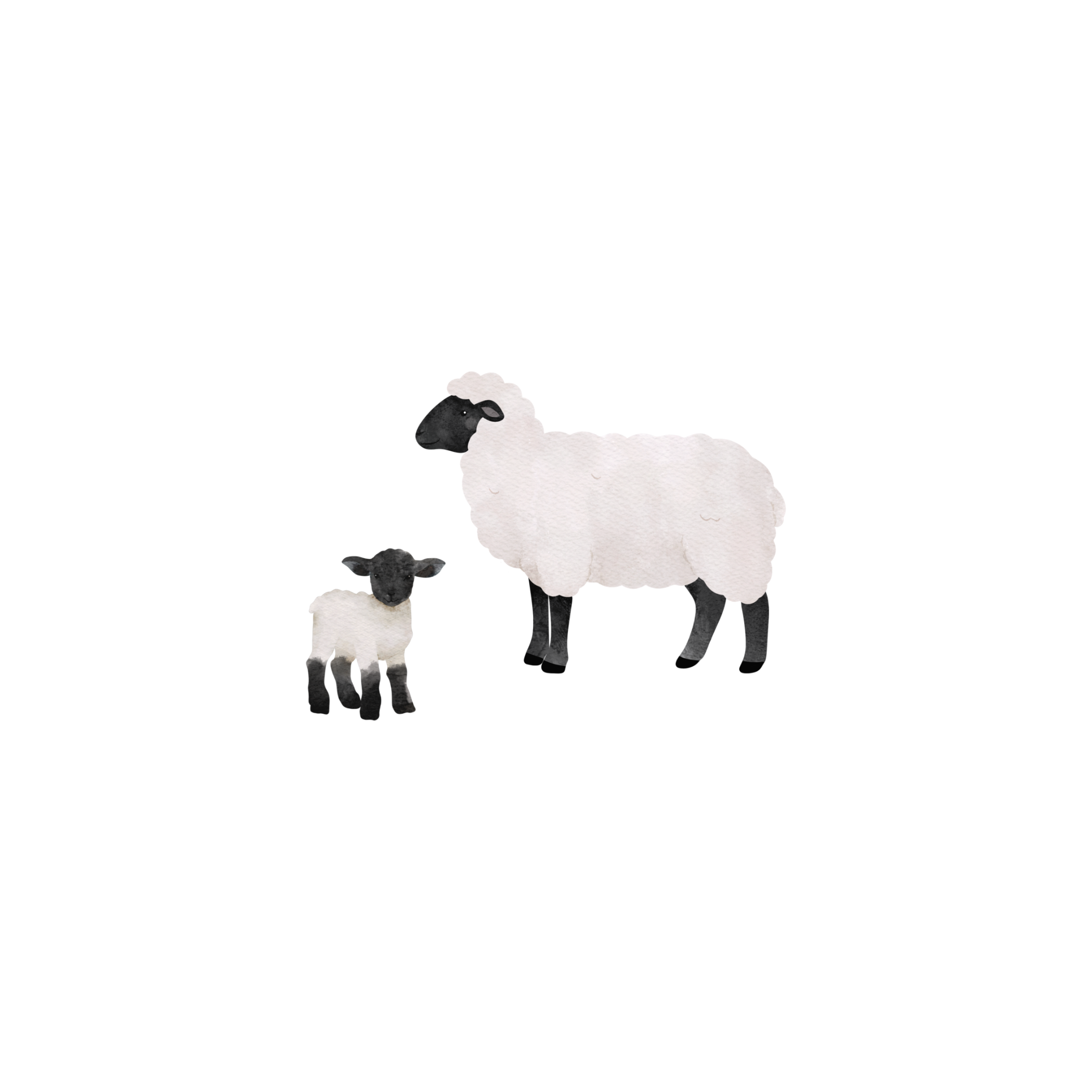 Sheep family sweatshirt (blue)