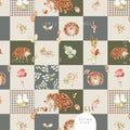 Autumn hedgehog - handmade leggings