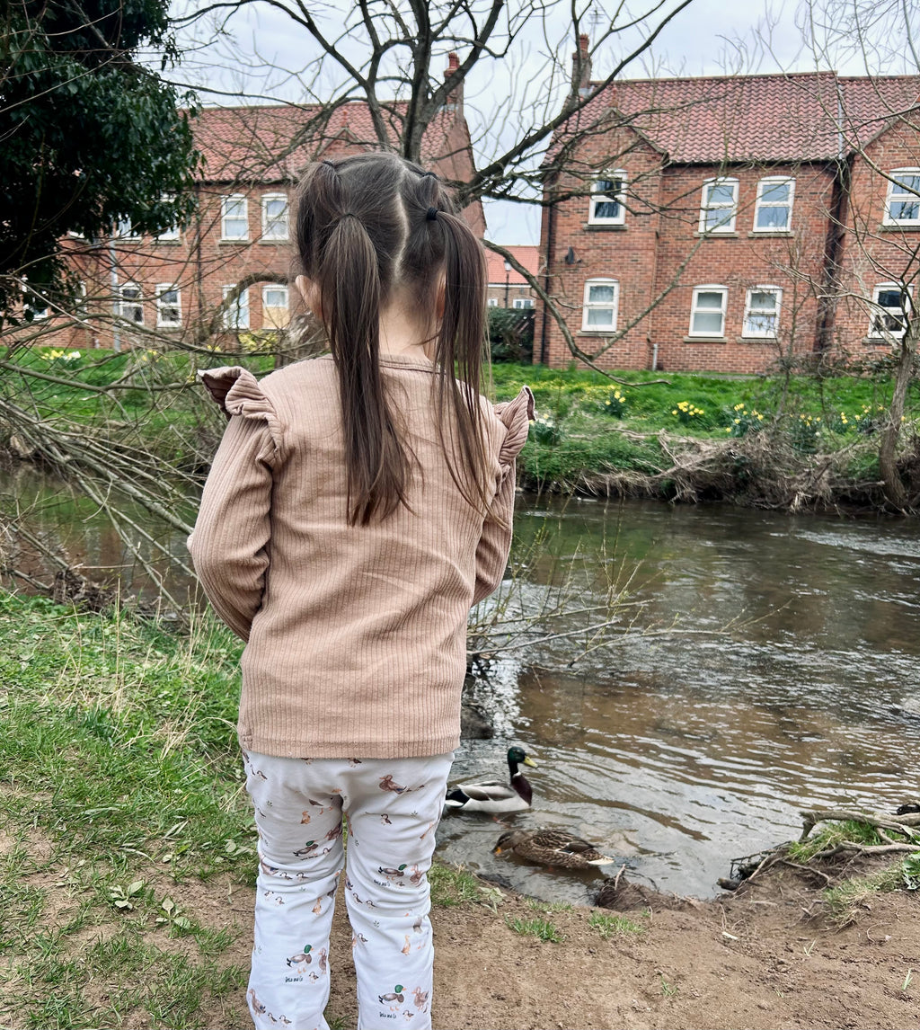 Duck family handmade leggings