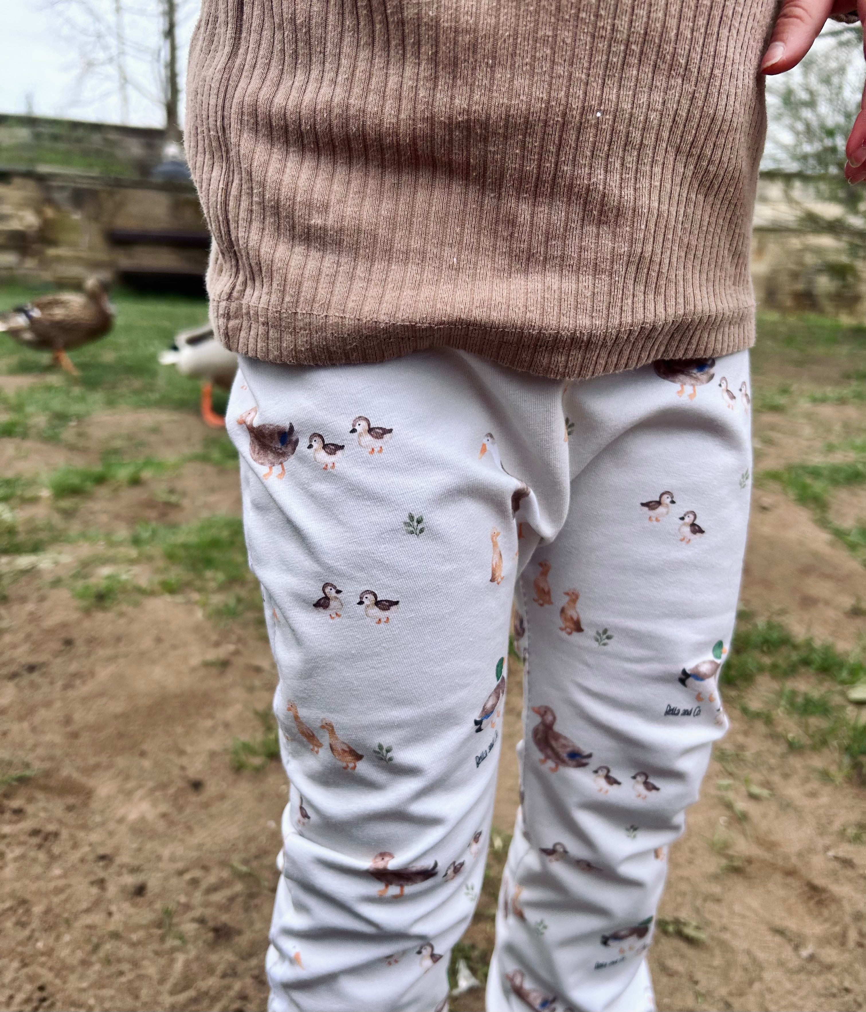 Duck family handmade leggings