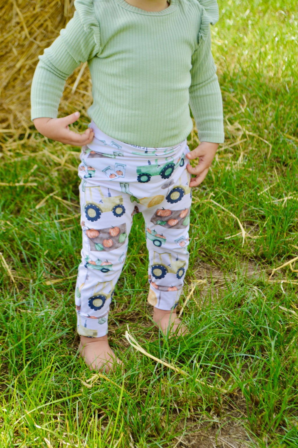 Pumpkin patch - handmade leggings