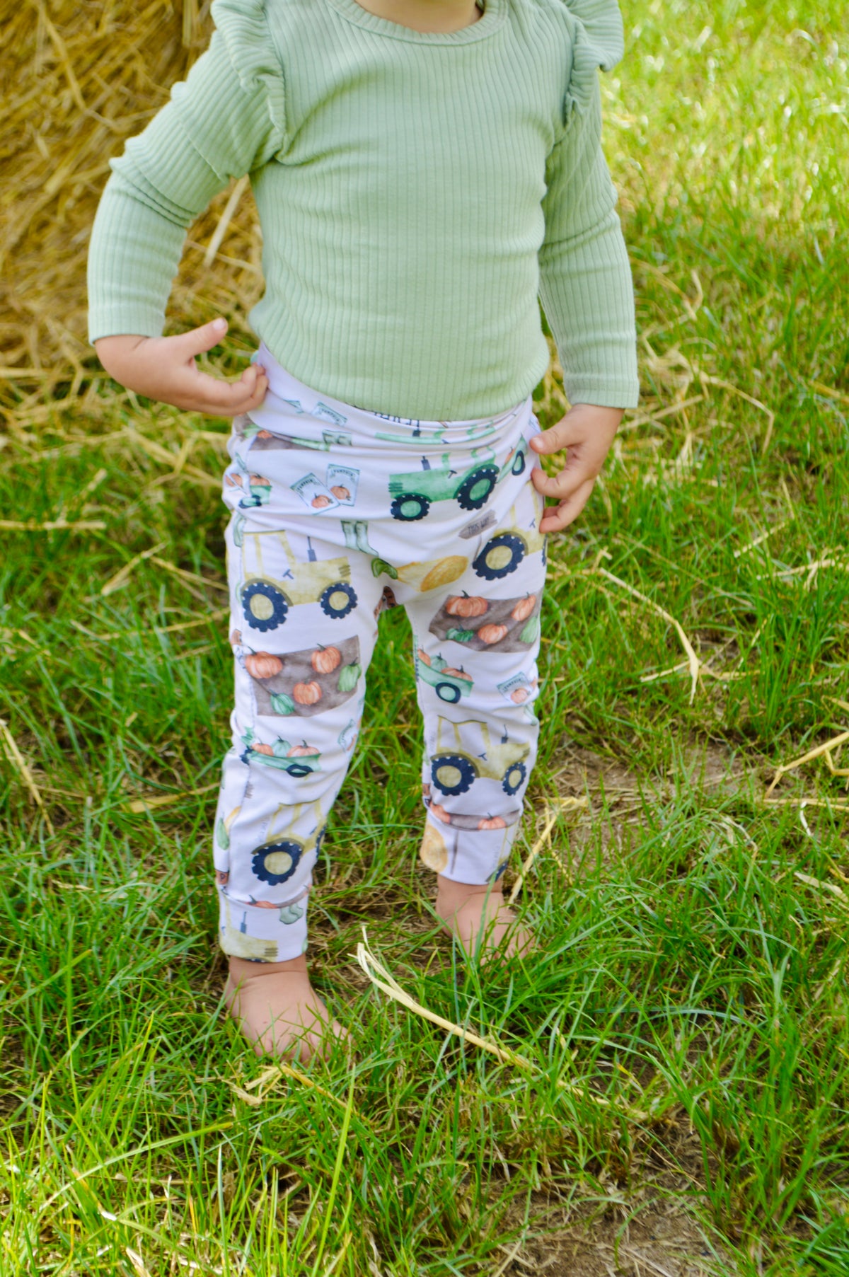 Pumpkin patch - handmade leggings