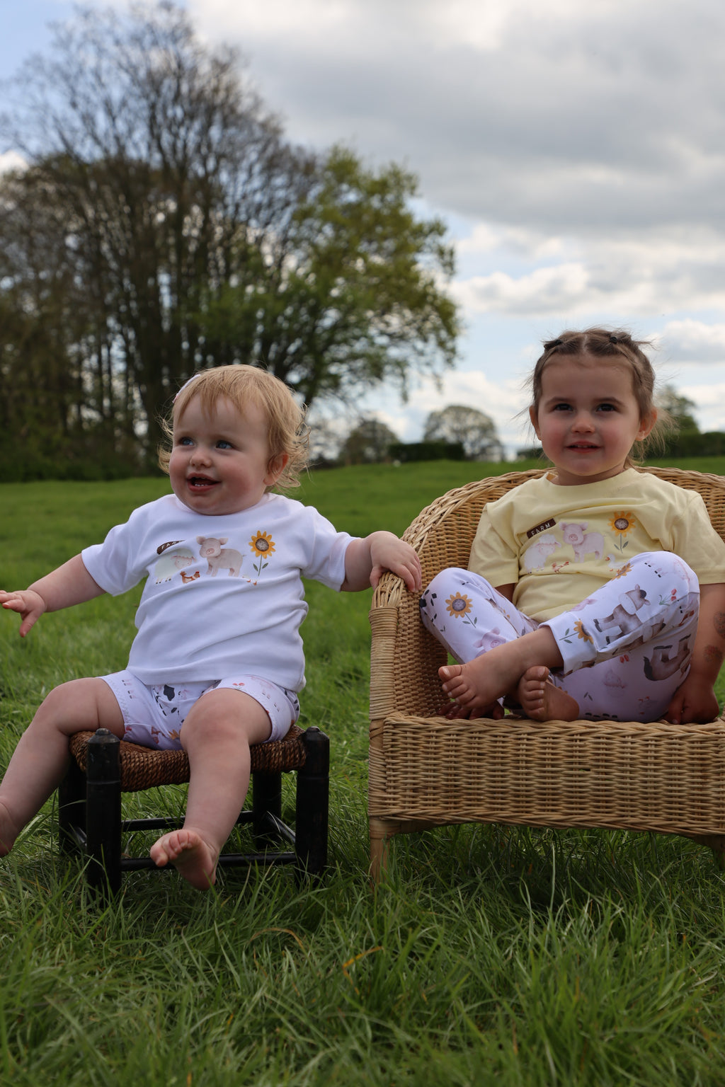 Sunflower farm handmade leggings