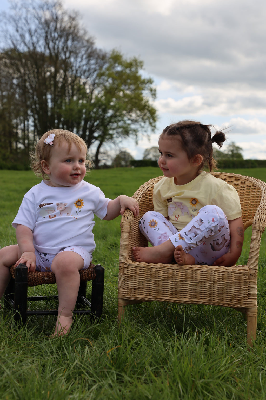 Sunflower farm handmade leggings