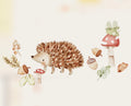 Autumn hedgehog beige sweatshirt
