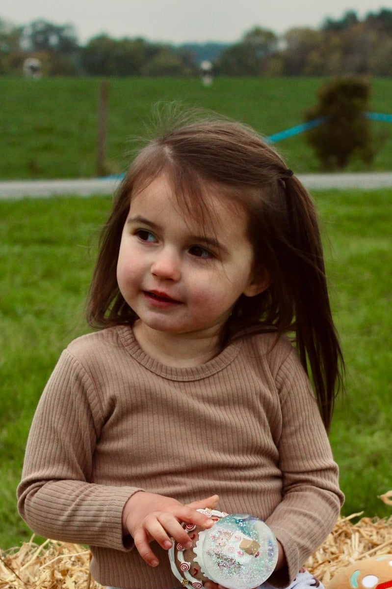 Caramel ribbed bodysuit