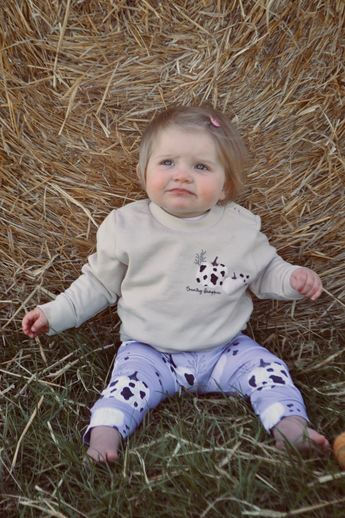 Country bumpkin beige sweatshirt