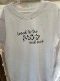 Loved to the moo white tee