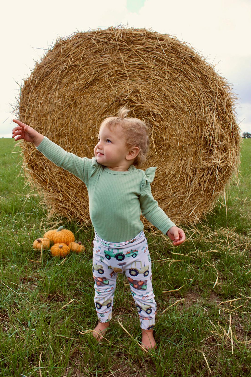 Pumpkin patch - handmade leggings